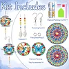 2pcs DIY Diamond Painting Bird Butterfly Wind Chimes Crystal Window Suncatcher Craft Set Birthday Gifts Home Garden Decor
