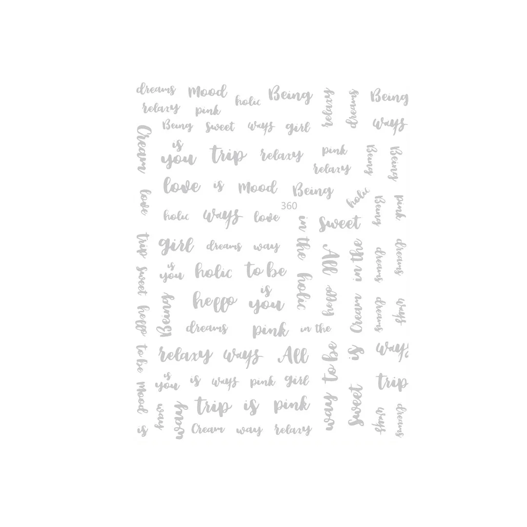 Stars Stickers Hologram Silver Gold Black & White 3D Engraved Nail Sticker Nail Art Decorations Nail Decals Design