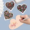 6Pcs DIY Love Diamond Painting Greeting Card