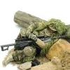 Plastic multi-accessory military model 12-inch jungle sniper with Barrett 1/6 soldier