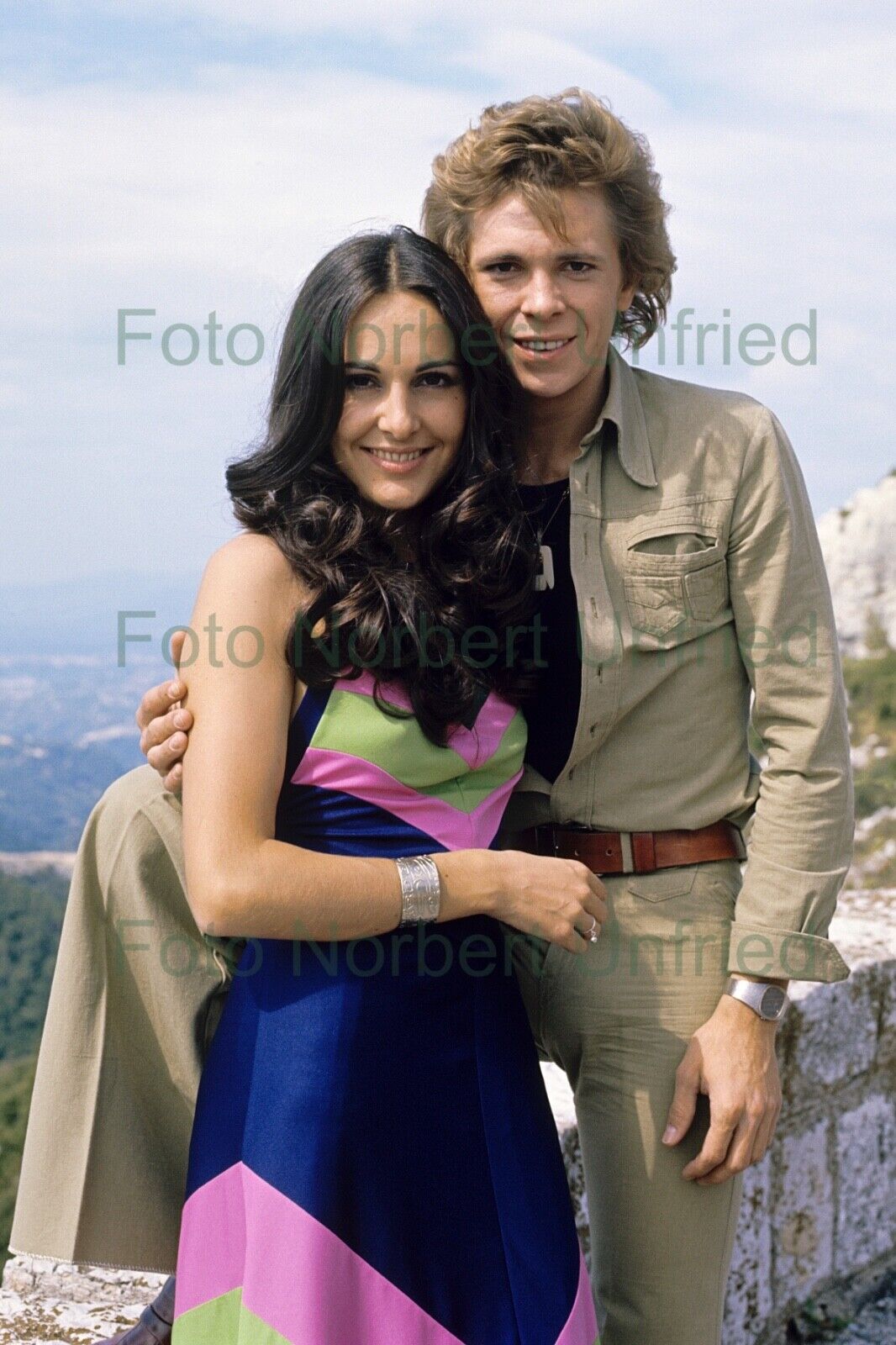 Paola Felix - Jürgen Marcus TV Star Photo Poster painting 20 X 30 CM Without Autograph (Nr 2-15