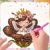 6Pcs Diamond Painting Acrylic Flower Fairy Elf Fridge Stickers