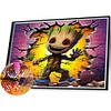 Groot Wall Marvel-Full Round Diamond Painting 40*35CM