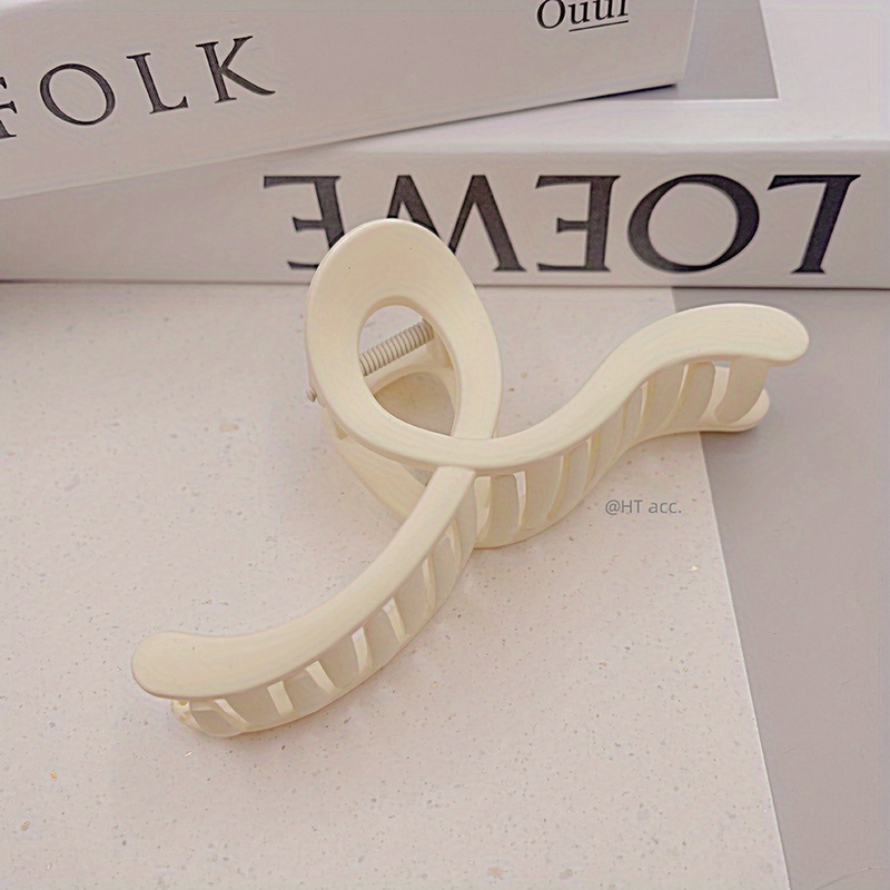 1pc Premium Sense Frosted Hair Clip, Extra Large Hair Clip Fairy Solid Color Hair Clip Headwear, Ideal choice for Gifts