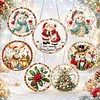 XMAS DIY Acrylic Special Shape Diamond Painting Hanging Pendant Hanging Kit