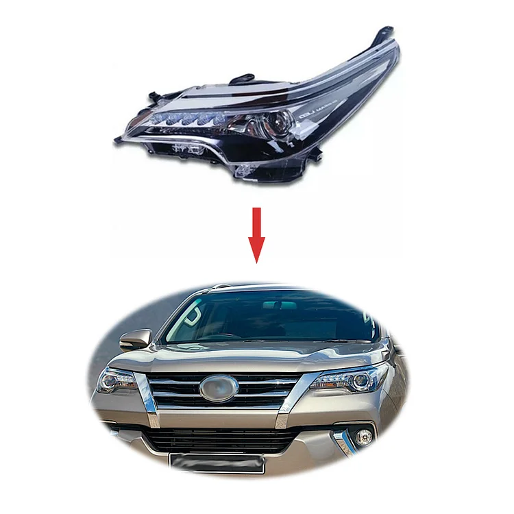Original LED head light head lamp for Toyota fortuner 2016-2021 headlight headlamp ITN Auto