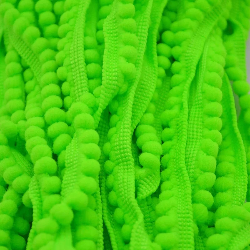 5 Yards Pom Pom Trim Ball 11 mm MINI Pearl Pompom Fringe Ribbon Sewing Lace Kintted Fabric Handmade Craft Accessories