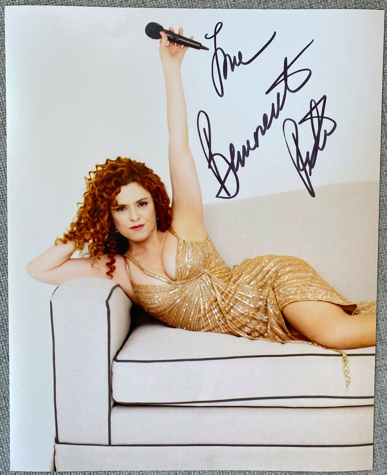 Broadway Legend Bernadette Peters Signed In-Person 8x10 Photo Poster painting - Authentic, Bway