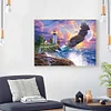 Eagle and lighthouse-11CT Stamped Cross Stitch 60*45cm