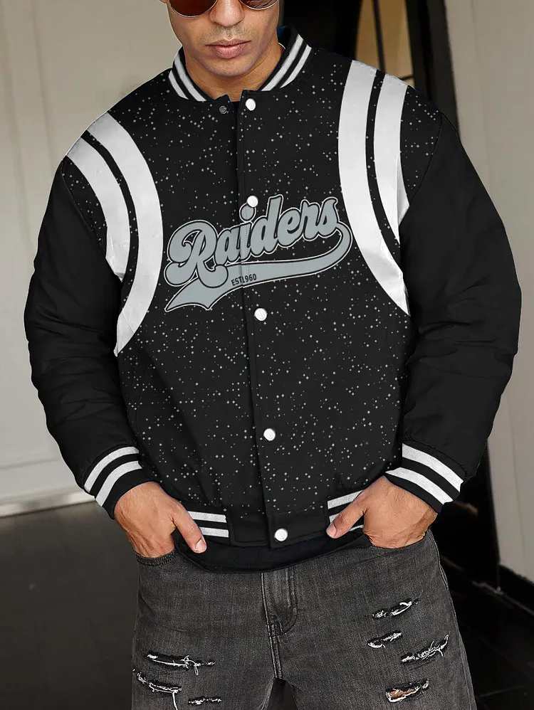 Las Vegas Raiders National Football League 2024 Make Your Mark Unisex Varsity Jacket