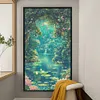 Moonlight Over Lotus Pond-14CT Stamped Cross Stitch 40*70cm/15.75*27.56in(Big Size) tapestrymarket