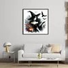 Witch Bat - 11CT Stamped Cross Stitch - 40*40cm - Halloween