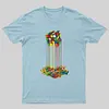Rainbow Abstraction melted rubix cube  T-Shirt