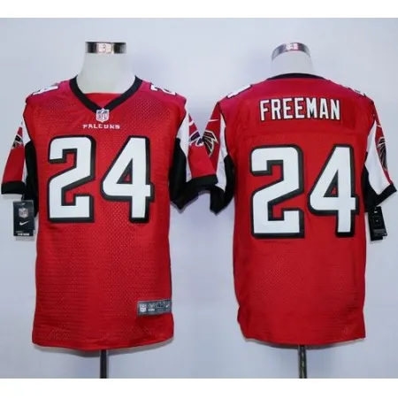 Falcons #24 Devonta Freeman Red Team Color Men's Stitched NFL Elite Jersey APLY