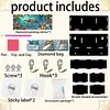 Sea Turtle DIY Wooden Diamond Painting Storage Box Kit with Special Shaped and Round Drills 7.09x4.72x2.76 inch for Women Home Office Wall Decor