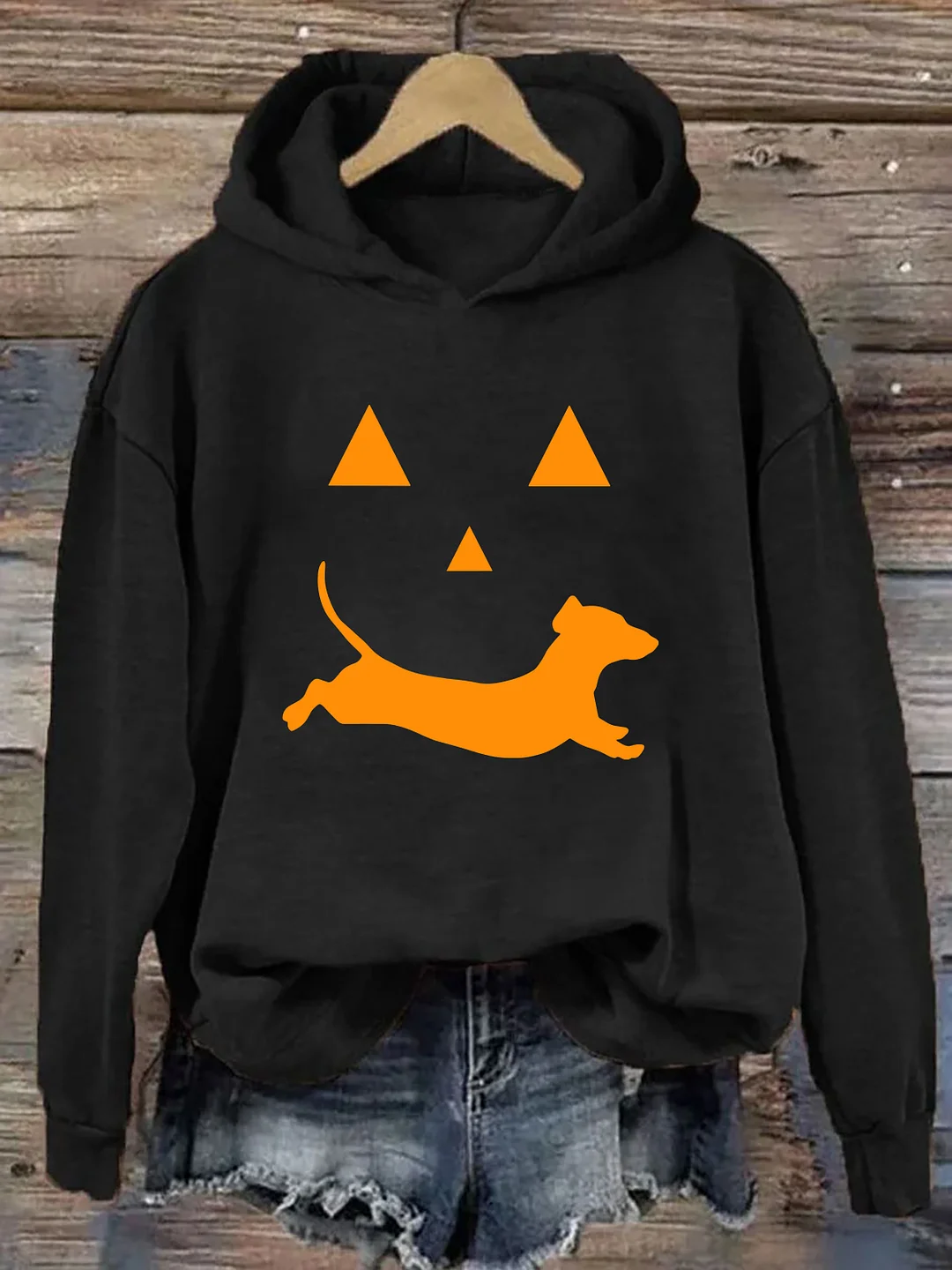 Dachshund And Halloween Hoodie