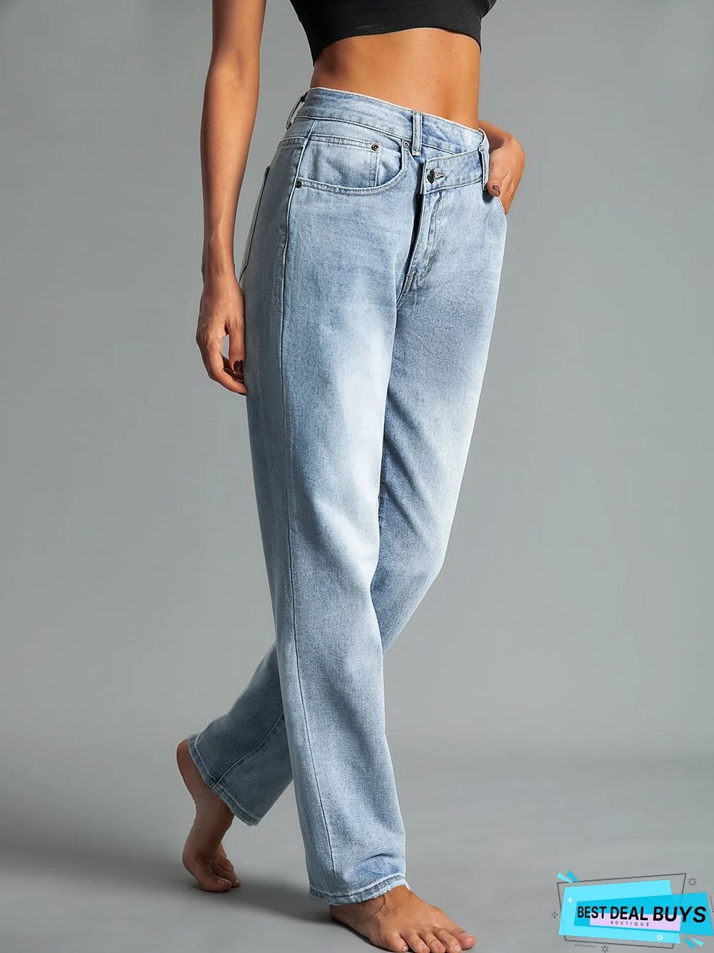 Blue Denim Casual Shift Jeans