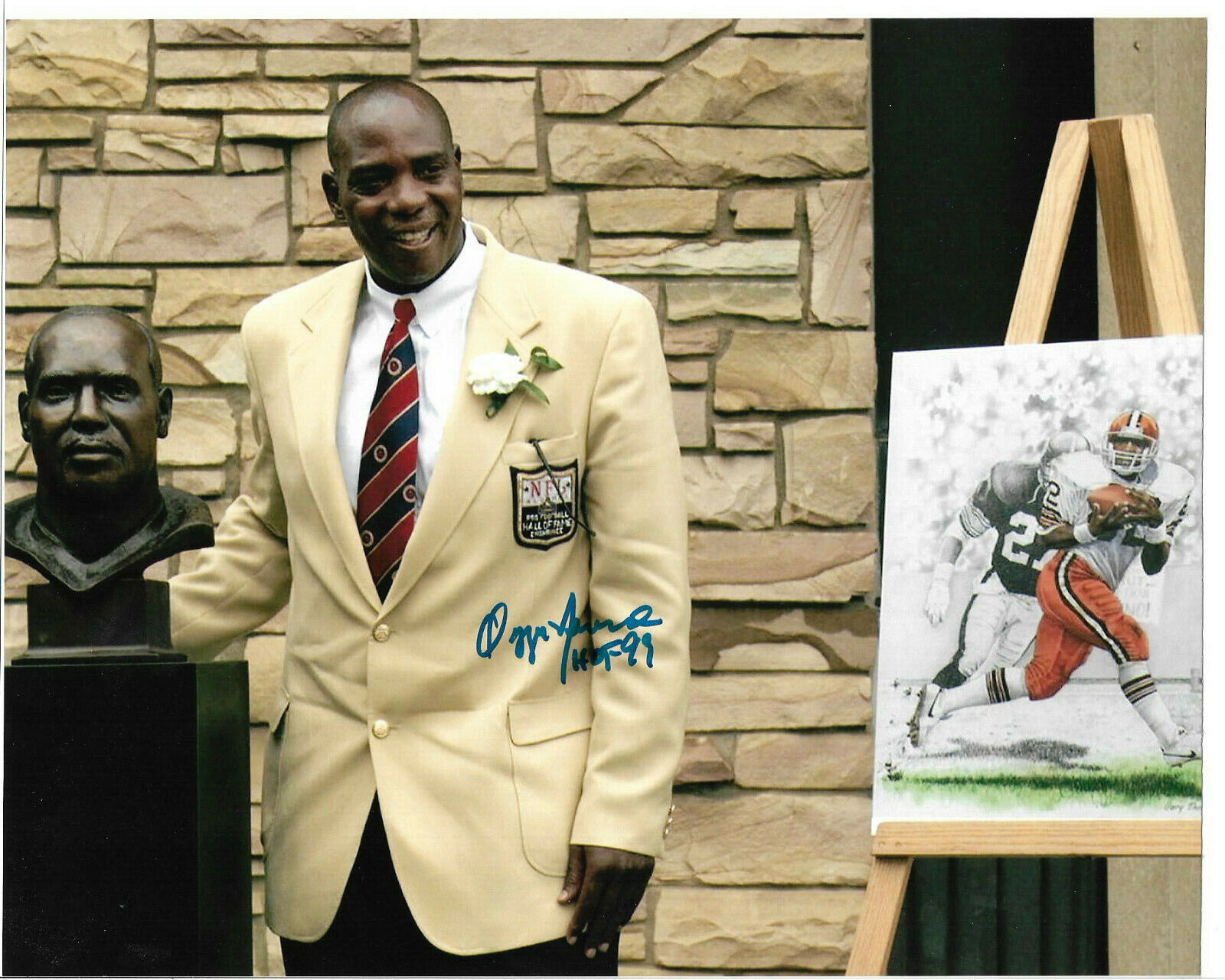 Ozzie Newsome Authentic Signed 8x10 NFL Photo Poster painting Autographed, Football HOF