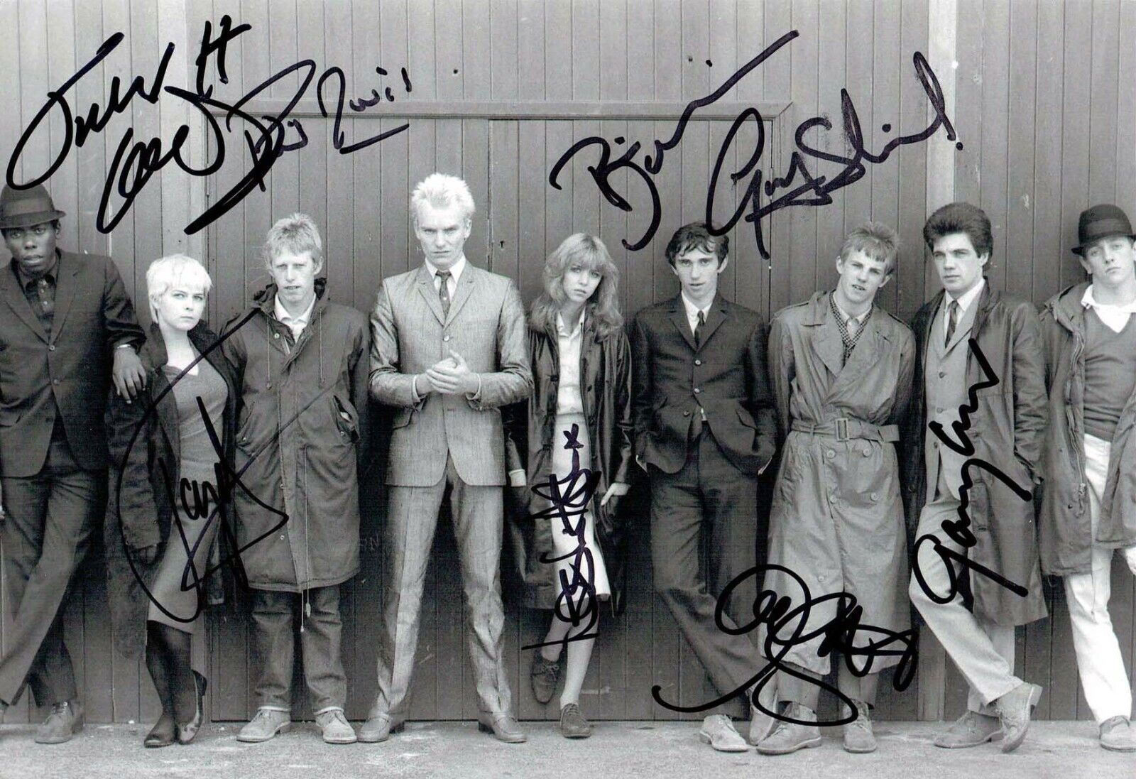 Cast SIGNED by 8 Quadrophenia Photo Poster painting 2 AFTAL COA TOYAH LAIRD DANIELS DAVIS SHAIL