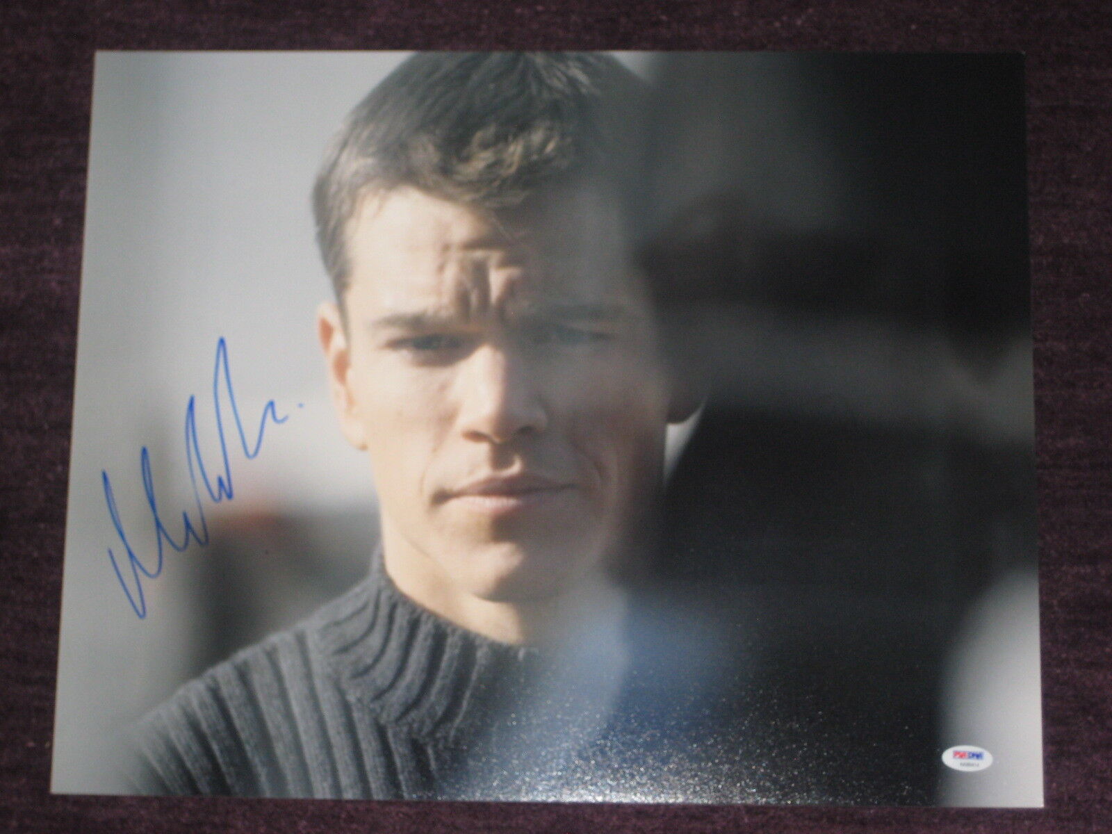 MATT DAMON Signed 16 x 20 Photo Poster painting with PSA COA