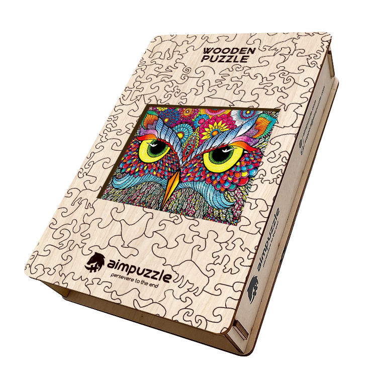 Owl's Eye Wooden Jigsaw Puzzle