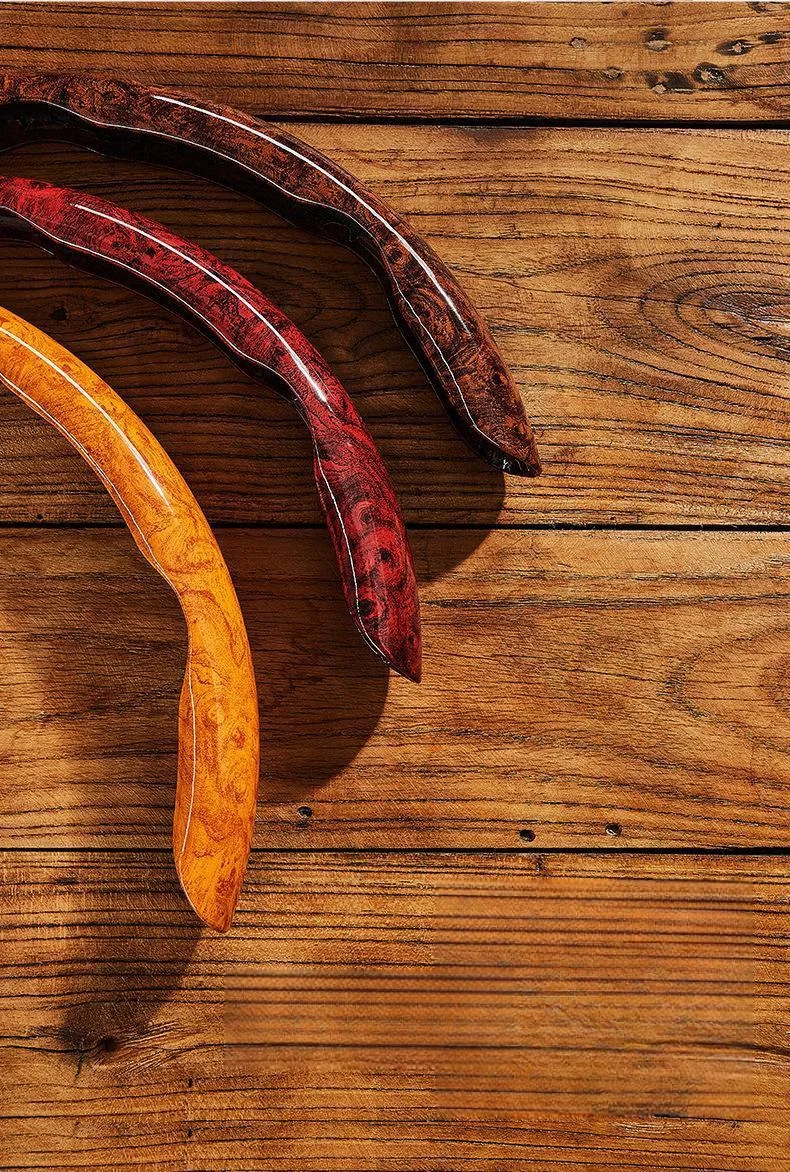 Car Peach Wood Steering Wheel Cover (2PCS)