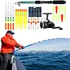 Sea Fishing Rod Set Telescopic Fishing Rod Pole with Reel Hook Soft Tube Float