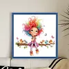 Rainbow Girl Bead Embroidery Kit Pre-Printed Bead Cross stitch