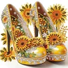 (4er Pack) High Heel - speziell geformtes Diamond Painting - 30*30cm