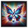 Colorful Musical Butterfly-11CT Stamped Cross Stitch 40*40cm