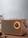 Retro Radio Speaker Wireless Portable FM Radio Receiver for Home Outdoor Travel