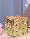 Tulip Night Light Handmade DIY Magic Cube Tulips Flower Table Lamp and Mirror Home decor Gift