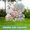 (US Local)Acrylic Special Shape Peacock 5D DIY Diamond Painting Dots Pendant for Window