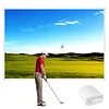 [US Local Warehouse] 9.8x13ft Golf Simulator Impact Screen Launch Monitor Projector Screen with Grommet Holes Golf Hitting Screens for Indoor/Home/Garage Training