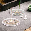 4pcs DIY Diamond Painting Incense Tray Incense Burner Stick Holder (Mandala)