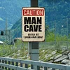 Man Cave - Vintage Metal Signs(12*16Inch) - Warning