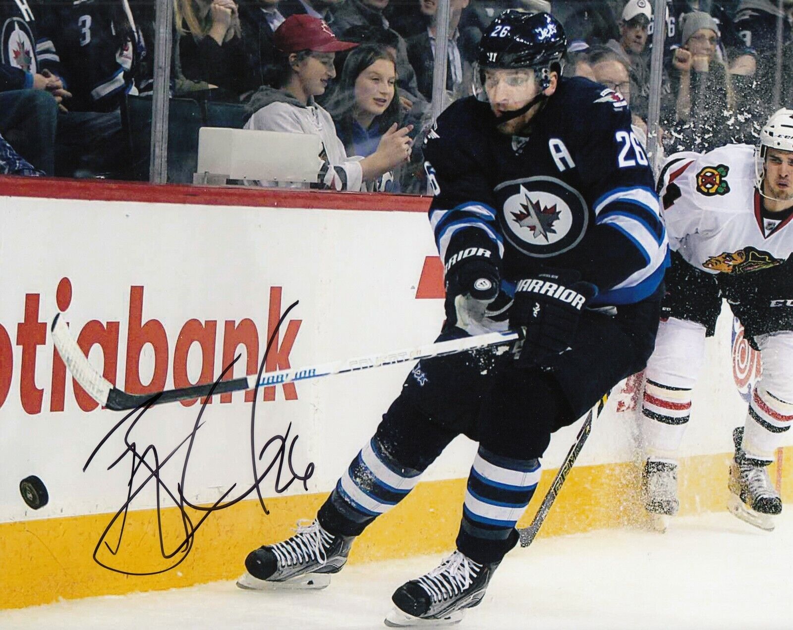 Blake Wheeler #0 8x10 Signed Photo Poster painting w/ COA Winnipeg Jets 031019