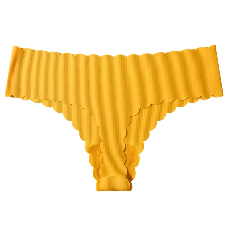 Uveng Uveng Lady One-Thick Thread Wave Side Cotton Crotch Low-Waist Bikini Trousers Woman