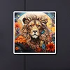 Diamond Painting-DIY Full Round Drill Field Lion