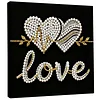 Framed Love - Pearls Painting Kit for Creativity DIY Pearl Dot Crafts for Gift Home Wall Decor 25*25CM