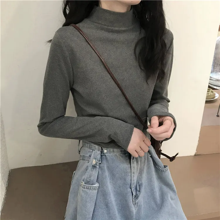 Brownm Brownm 2024 New Interior With Long-Sleeved T-Shirt Student Top Women's Dress