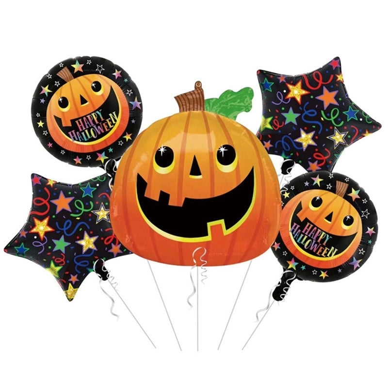 2 Pieces Halloween Geometric Aluminum Film Party Balloon