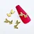 10PC Alloy Butterfly Zircon Nail Art Rhinestone 3D Gold Silver Shiny Diamond Nail ART Gems Butterfies Crystal Manicure Accessory | Cncures