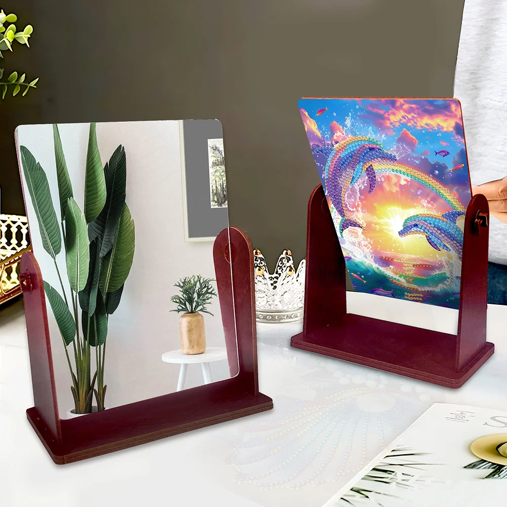 Jumping Dolphin Special Shape Diamond Painting Mirror Table Top Diamond Mirror