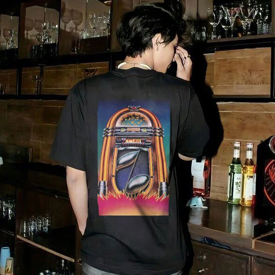 Music Graphic Printing Casual Men's T-shirt