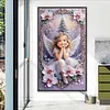 Cute angel girl Full DIY 5D rond pierres gem art kits de peinture diamant pour adultes/d&eacute;butants id&eacute;es cadeaux d&eacute;co murale maison 15,75x27,56in
