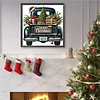 (40*40cm)Christmas Car - Full Round Drill Diamond Painting