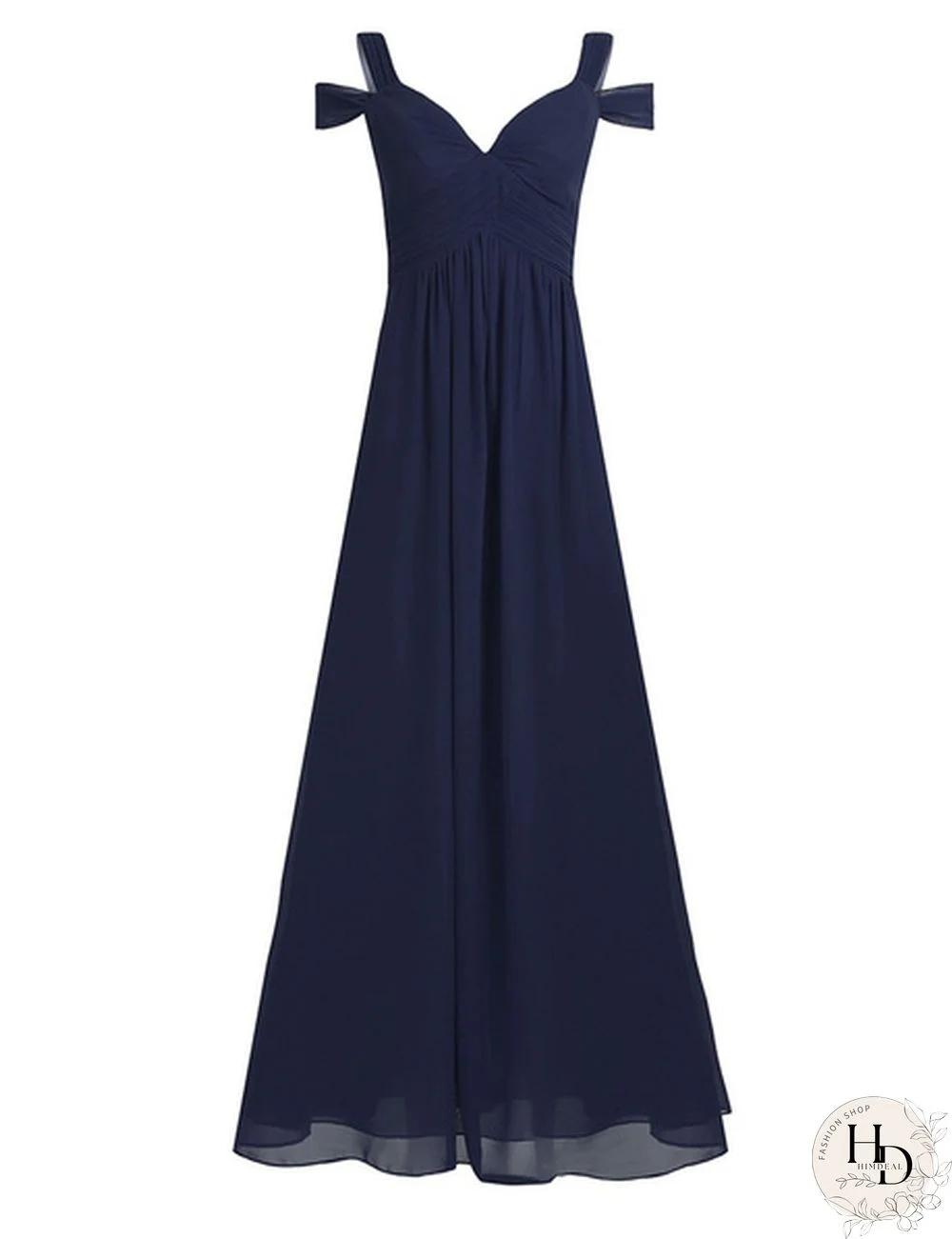 Women Ladies Side Split High-waisted Chiffon Long Bridesmaid Dress Evening Prom Gown