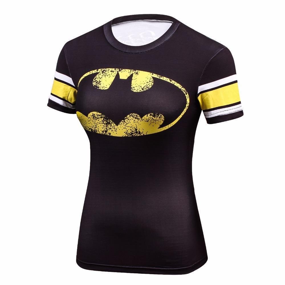 Fitness compression T-shirt - Batgirl-elleschic