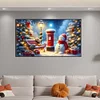 (70*40cm)Christmas Snowman - Full Round Drill Diamond Painting